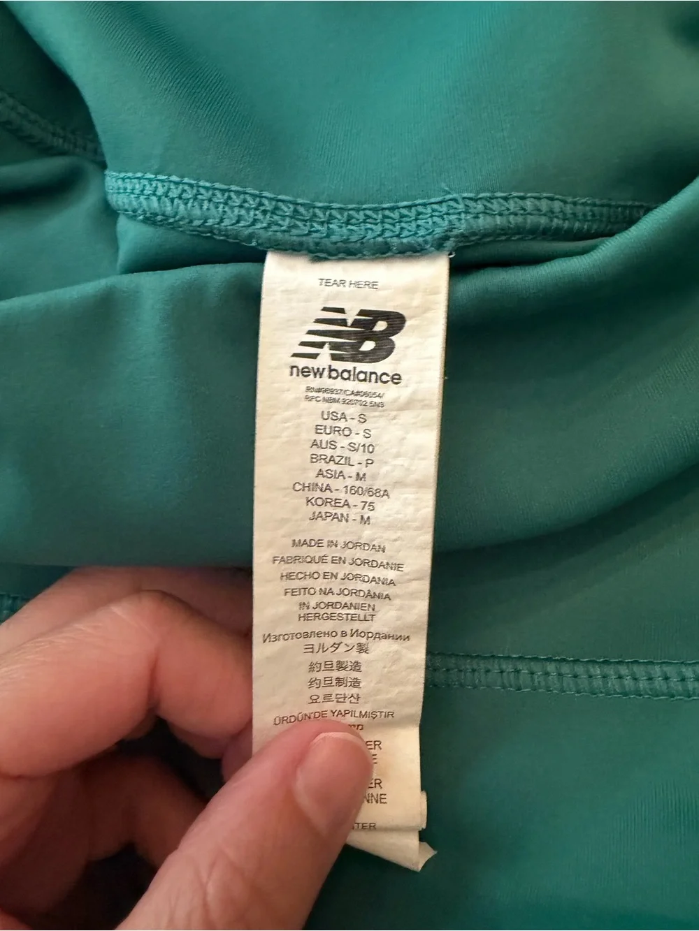 New Balance Teal Leggings with Side Pocket